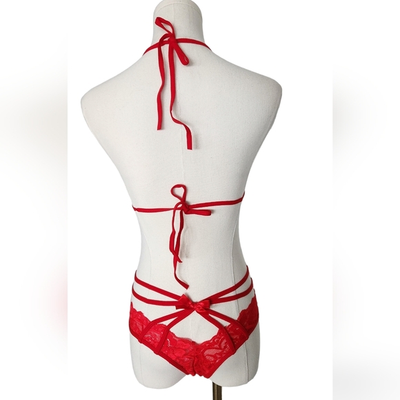 NWOT Red Lace Bra and Panty Set - Picture 5 of 8